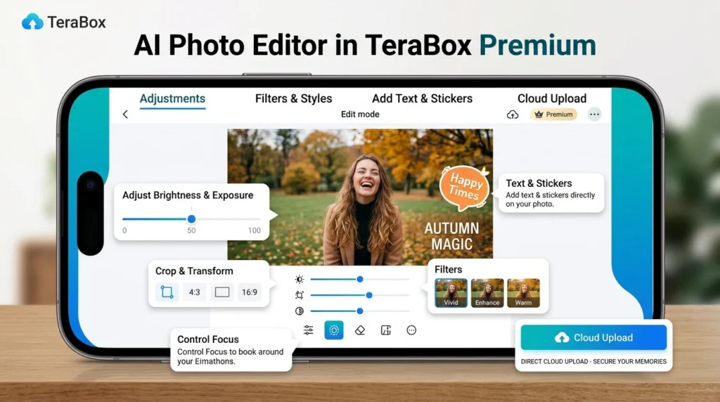 AI Photo Editor in TeraBox Premium