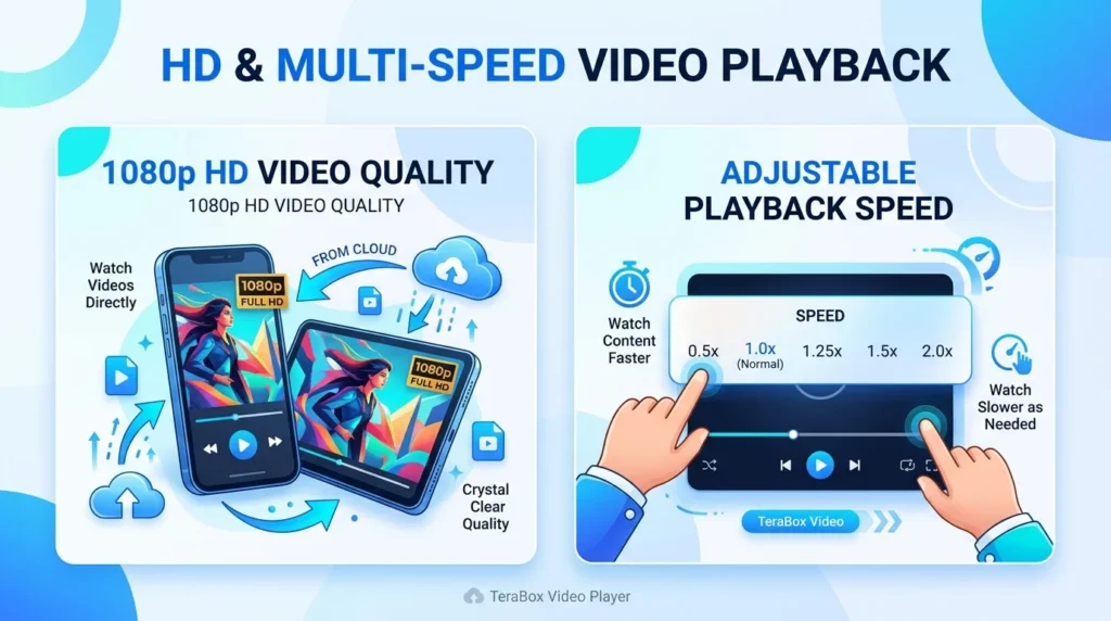 HD & Multi-Speed Video Playback