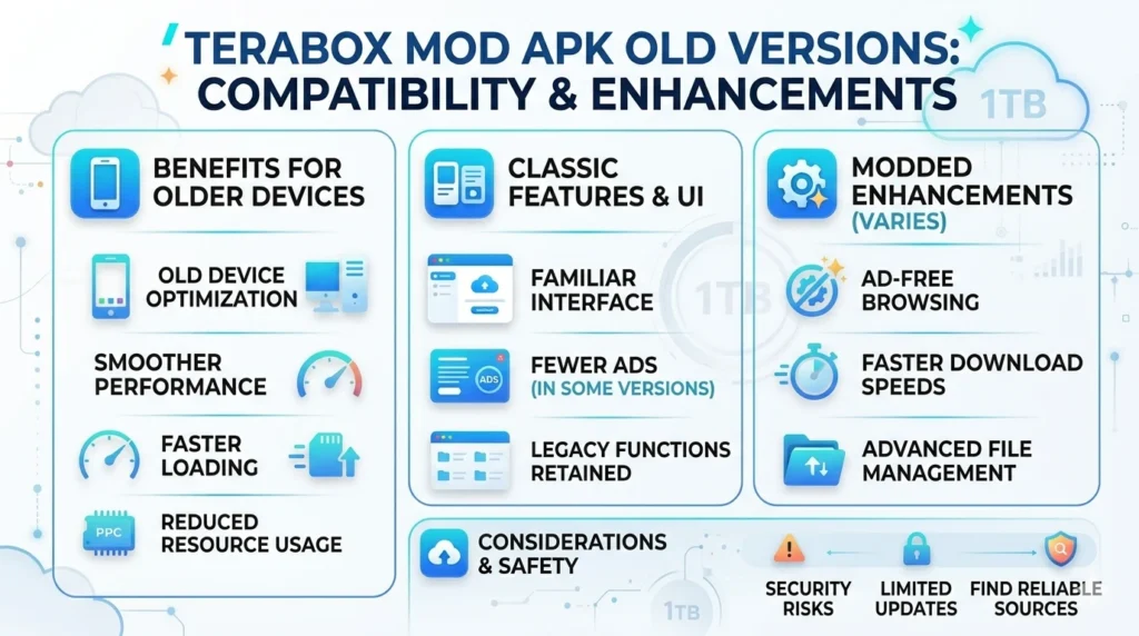 TeraBox MOD APK Old Versions