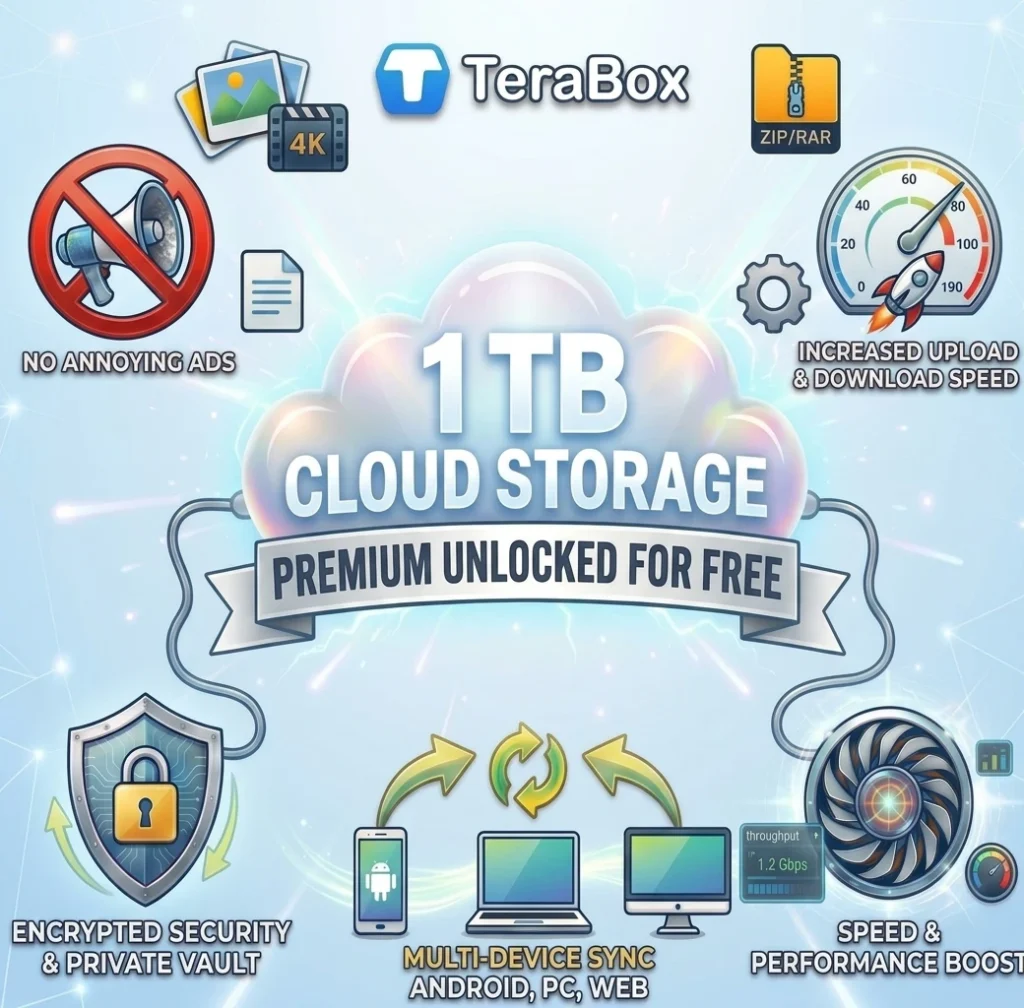 TeraBox MOD APK Premium Unlocked