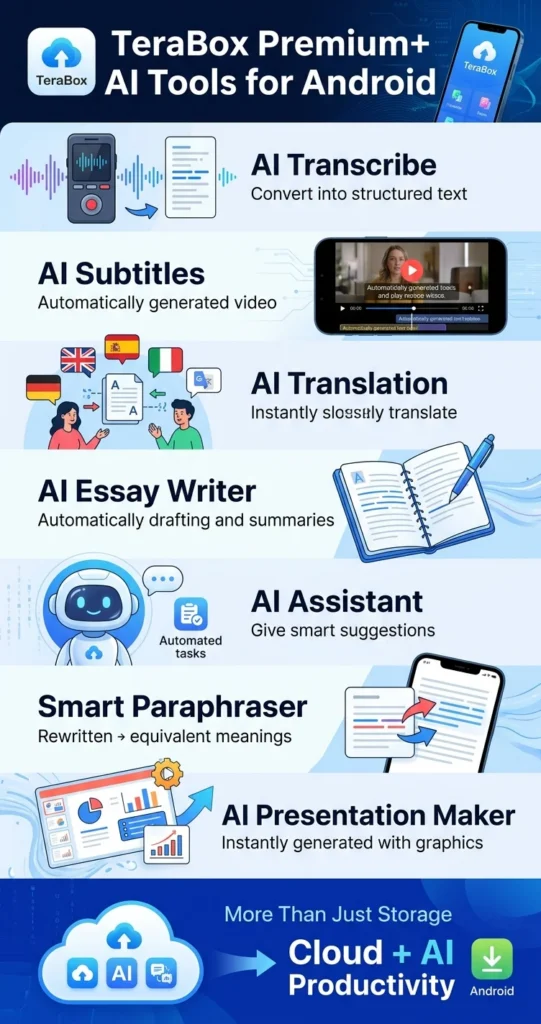 TeraBox Premium+ AI Tools for Android